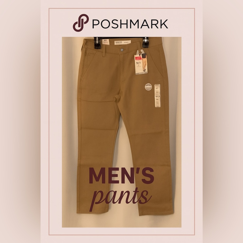Signature Levi Strauss Tan Chinos Pants S67 Athletic
